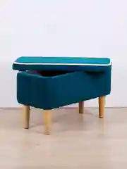 Зеленый банкетка MONOFIX, АММА, с ящиком для хранения, велюр