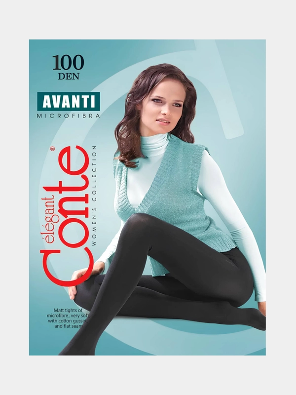 Тёплые капроновые колготки Conte Avanti микрофибра