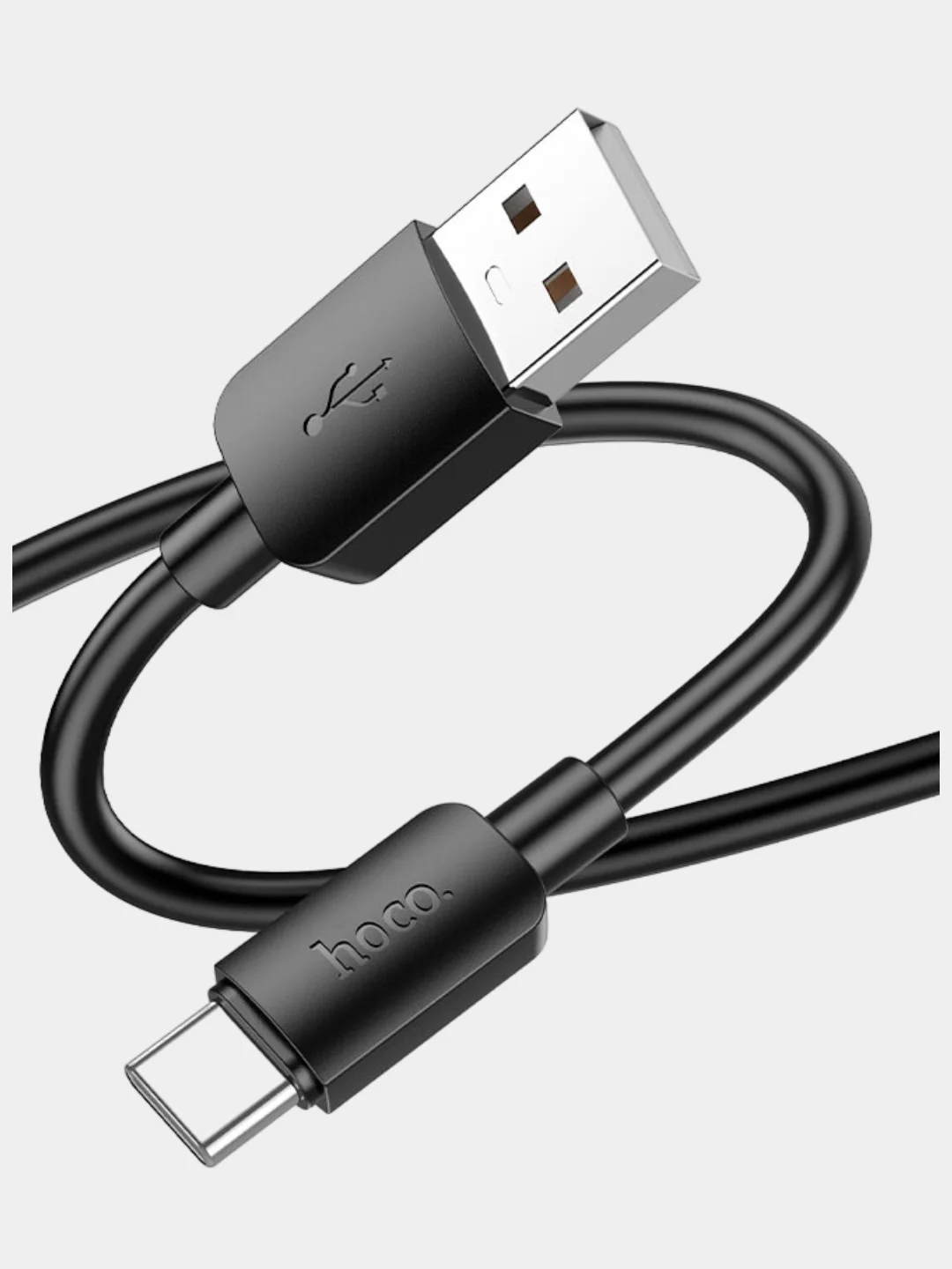 Черный кабель для зарядки Hoco X96 Hyper Type-C - USB, PVC