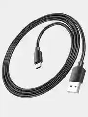 Черный кабель для зарядки Hoco X96 Hyper Type-C - USB, PVC