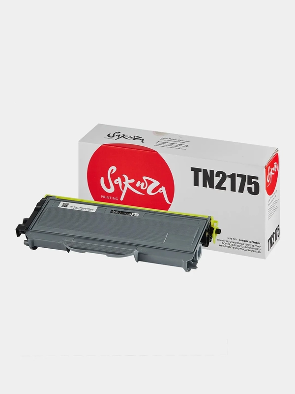 Картридж TN2175 для Brother, лазерный, черный, 2600 страниц, Sakura