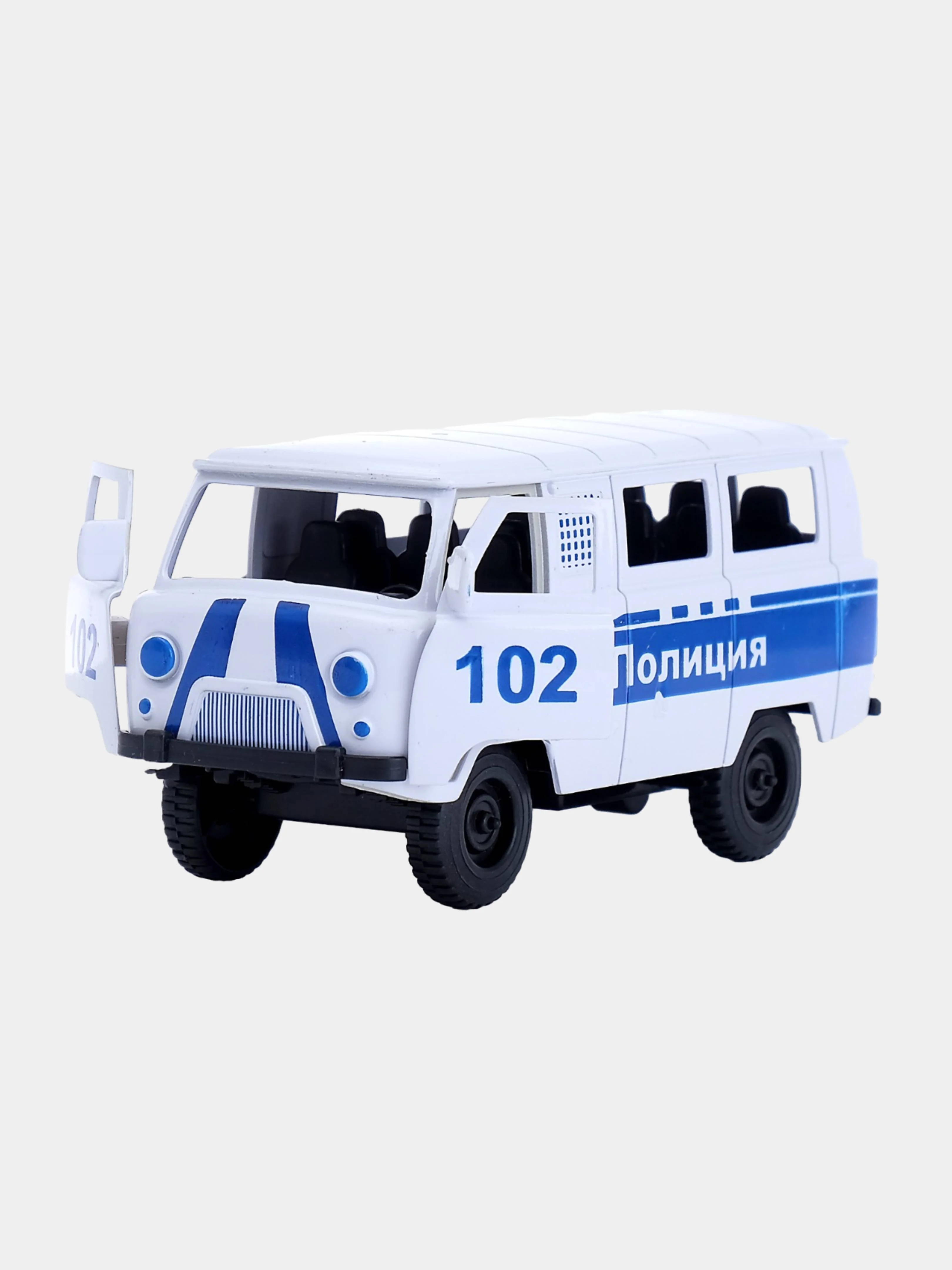 Белый машина инерционная Микроавтобус спецслужб Полиция 02