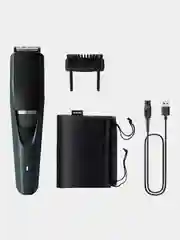 Тёмно-зелёный триммер для бороды и усов Philips