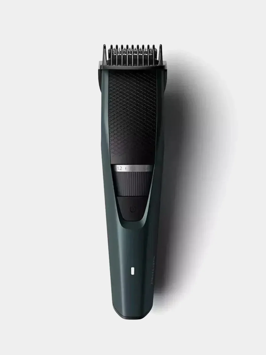 Тёмно-зелёный триммер для бороды и усов Philips