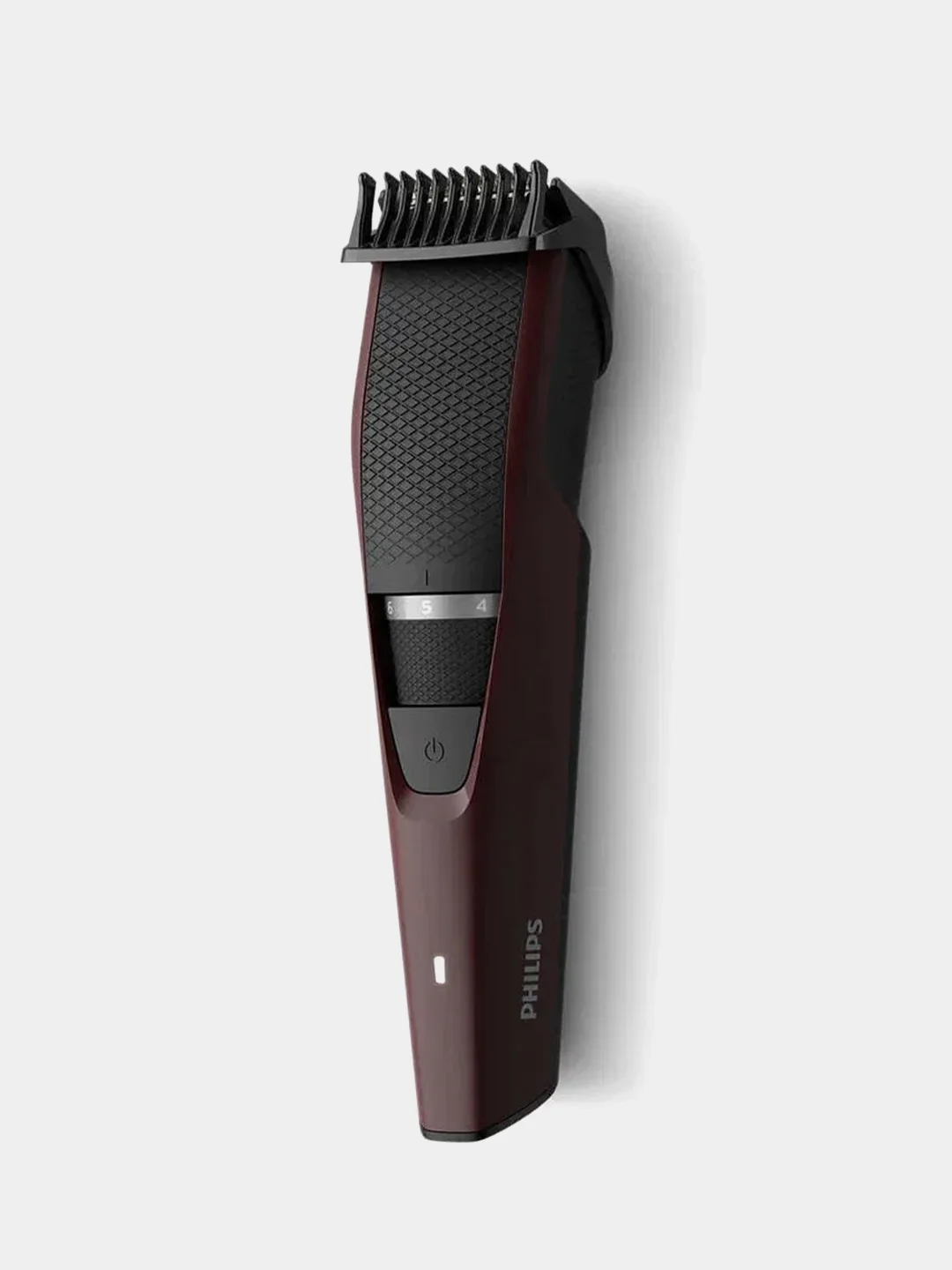 Бордовый триммер для бороды и усов Philips