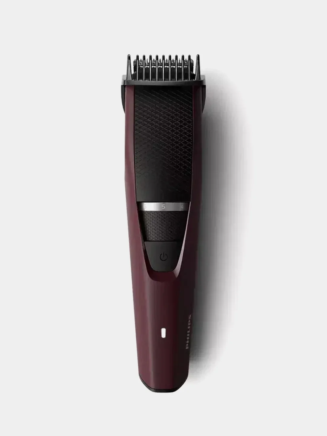 Бордовый триммер для бороды и усов Philips