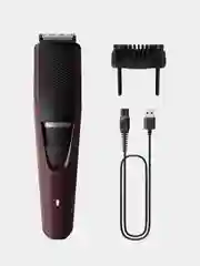 Бордовый триммер для бороды и усов Philips
