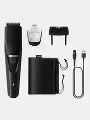 Черный триммер для бороды и усов Philips