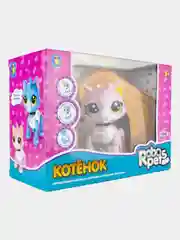 Интерактивный Робо-котенок 1 toy бело-розовый, свет,звук, движение