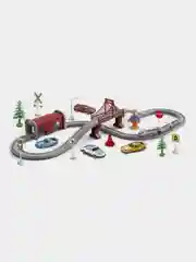 Набор железная дорога 1TOY InterCity Express "Город", 67 деталей