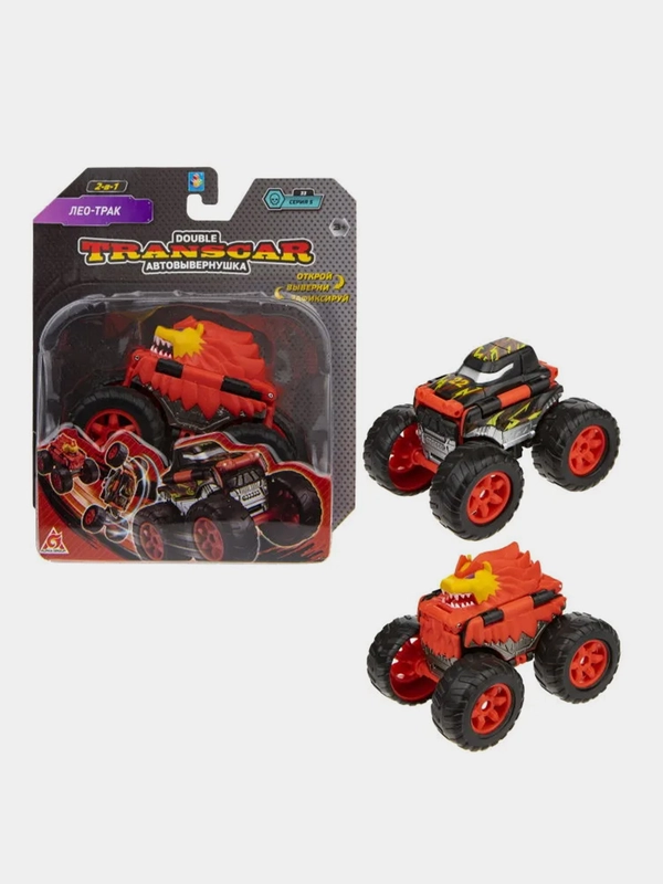 Машинка 1TOY Transcar Double "Лео-трак", 8 см