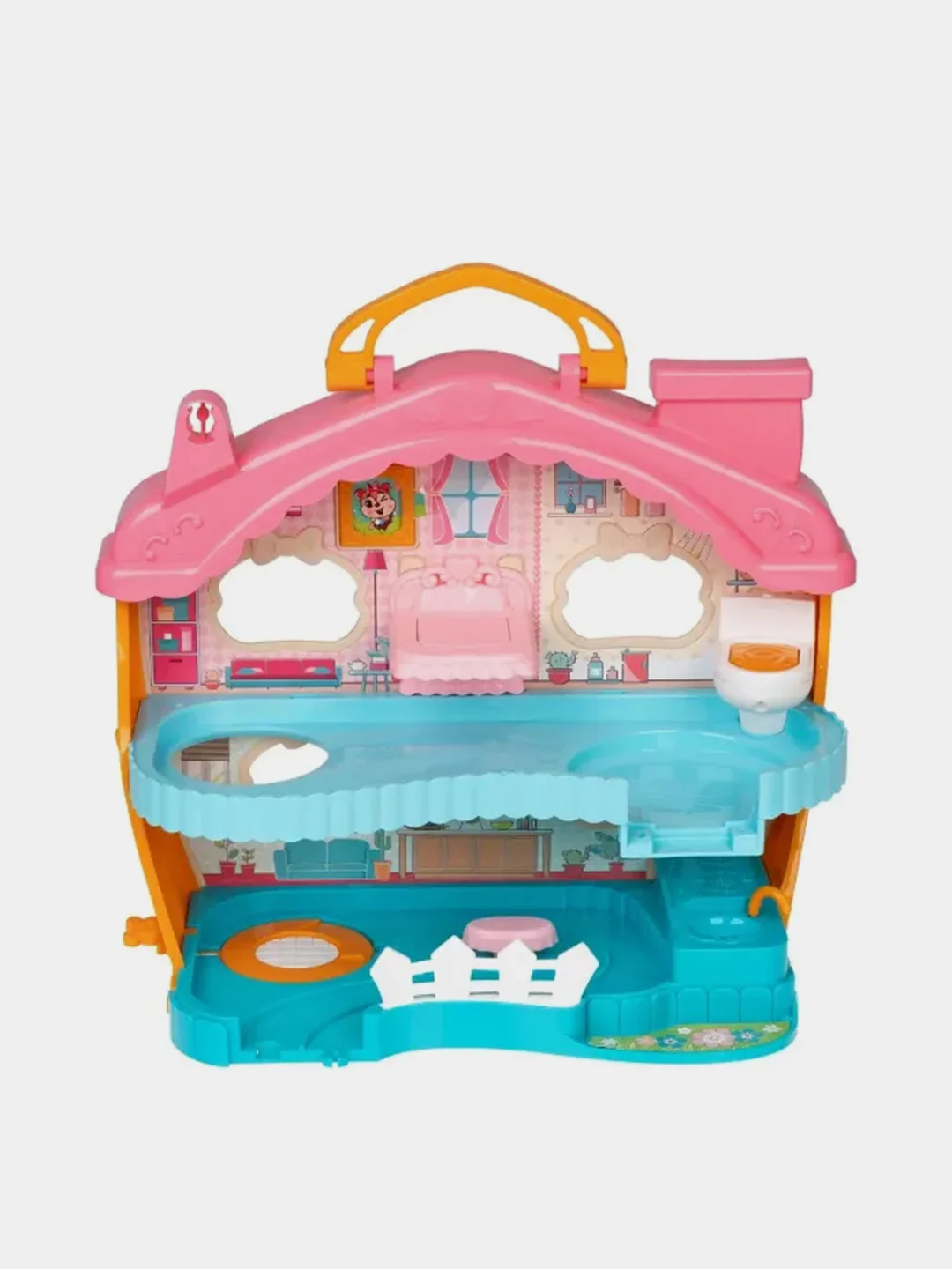 Игровой набор 1TOY "Хома Дома", дом со звуковыми эффектами, с плюшевым питомцем