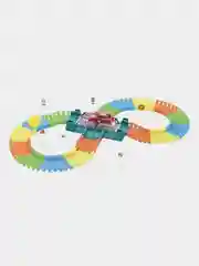 Гибкий трек 1toy "Большое путешествие", разводной мост, 1 машинка со светом