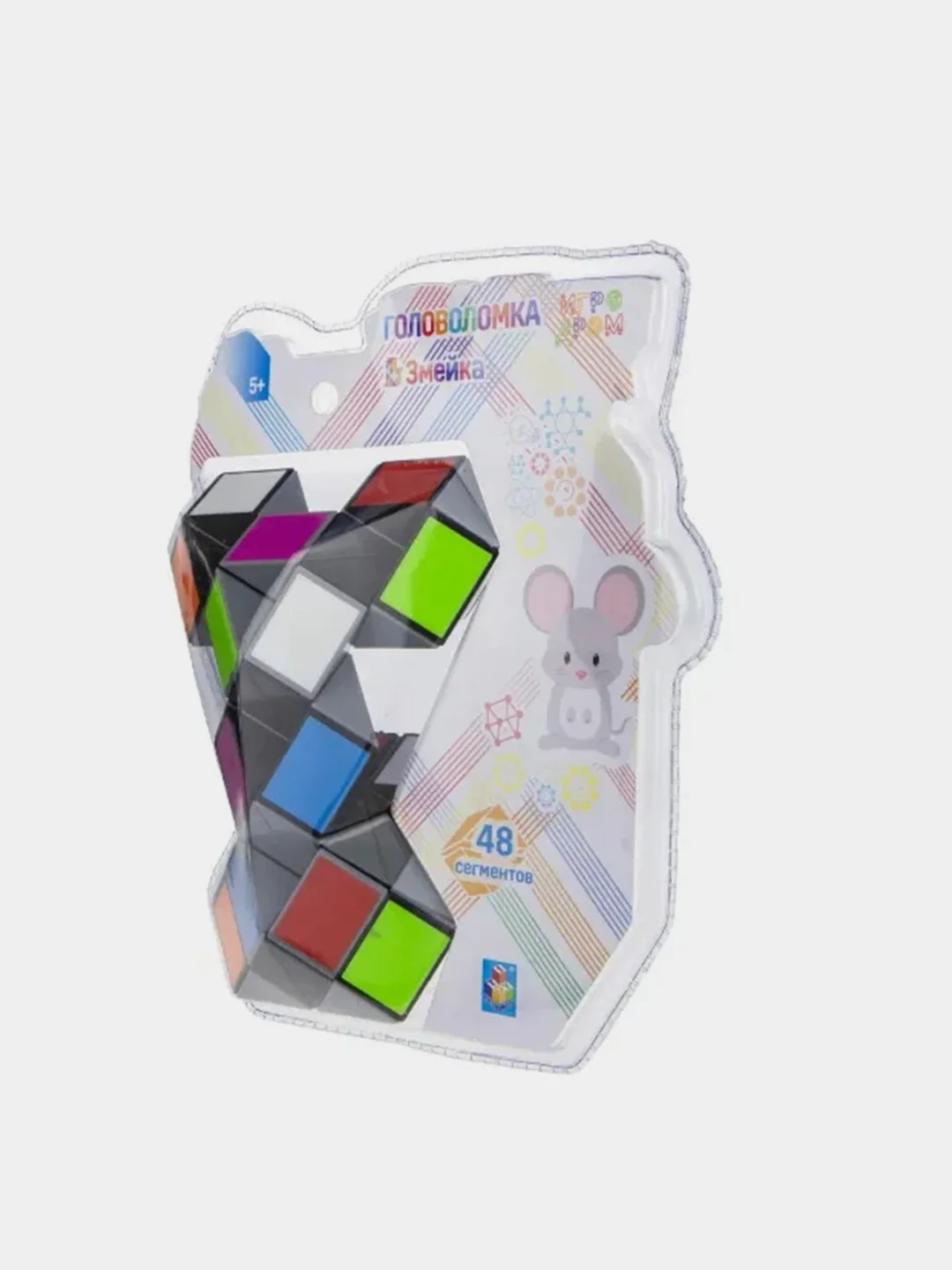 Головоломка 1TOY "Змейка",  разноцветная, 48 сегментов, 3 +