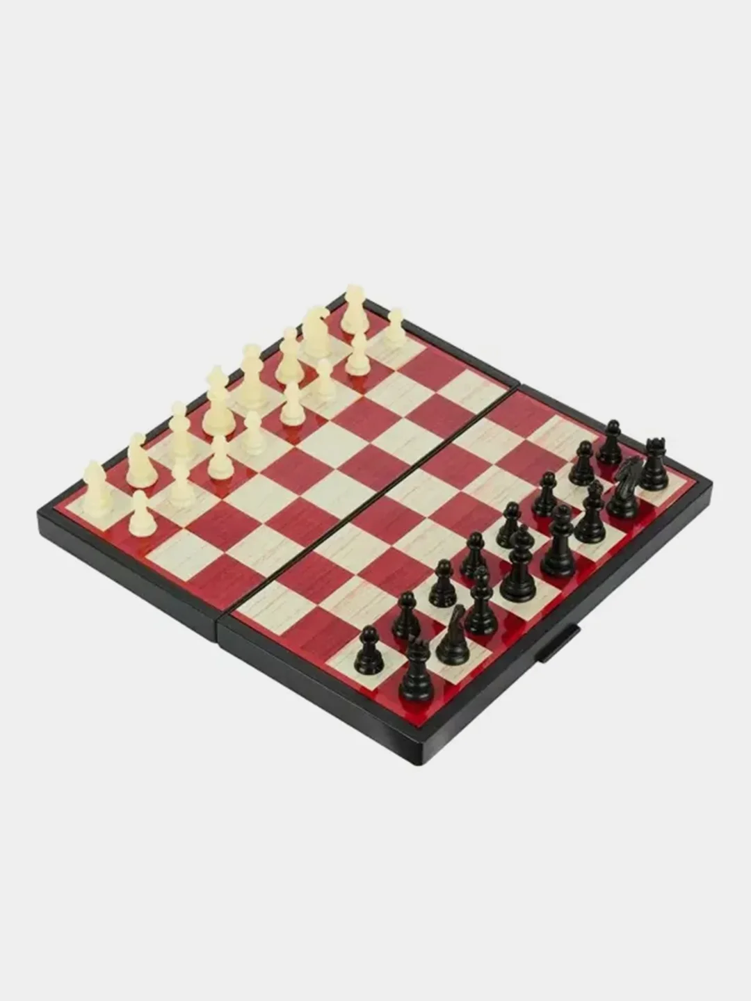 Игра настольная 1TOY 3в1 "Шашки/шахматы/нарды", на магните, 25х13,2х3,5 см