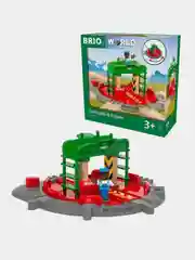 Игровой набор BRIO, переключаемый перекрёсток с 7 направлениями, с фигуркой