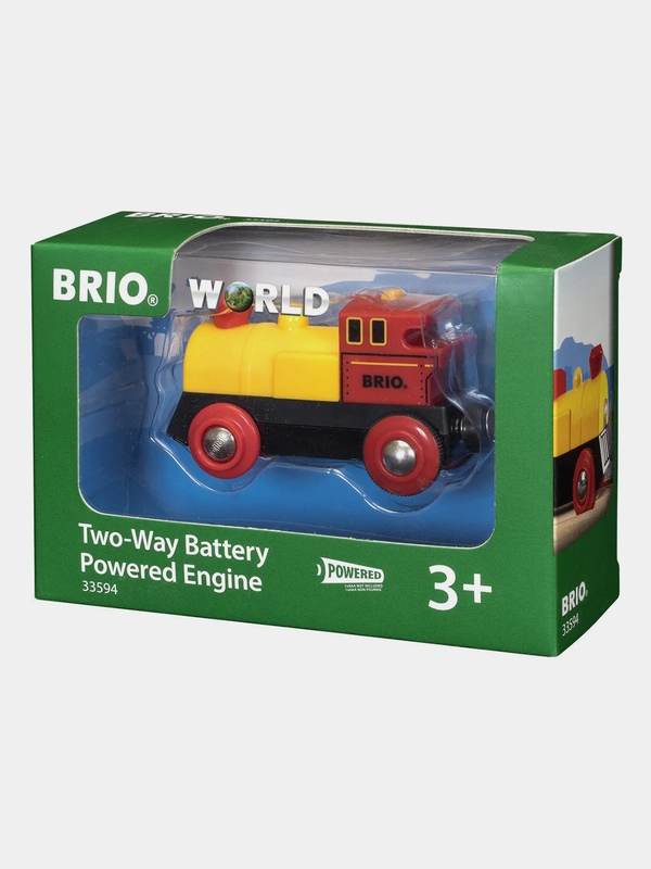 Паровоз BRIO электричсекий, движение вперед-назад, свет, 9х4х5 см