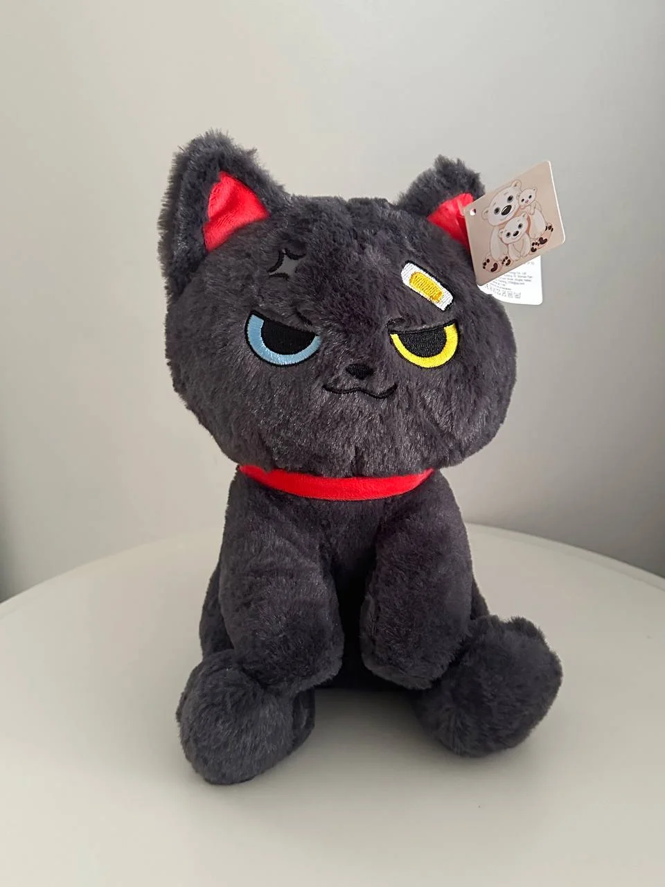 Белый мягкая игрушка кошка аниме воитель 26 см высота в костюме милый яркий монстр