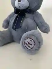 Синий меланж мишка плюшевая мягкая