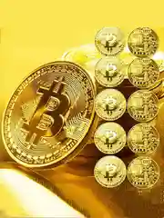 Сувенирная монета "Биткоин" цвет золотой 1 шт