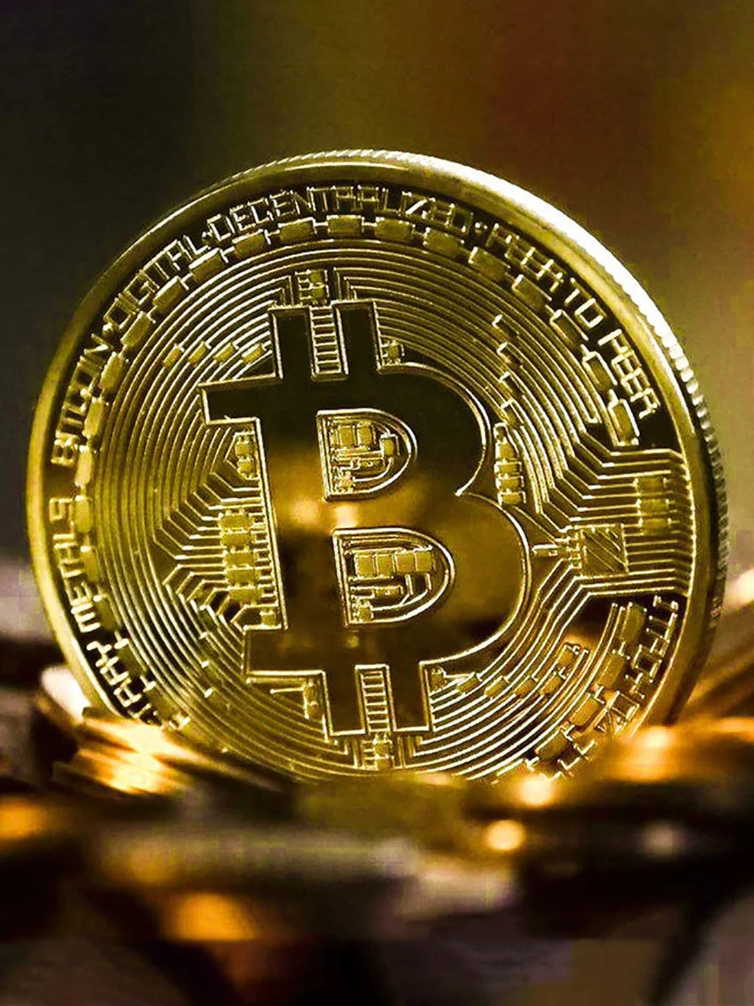 Сувенирная монета "Биткоин" цвет золотой 1 шт
