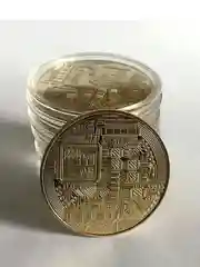Сувенирная монета "Биткоин" цвет золотой 1 шт