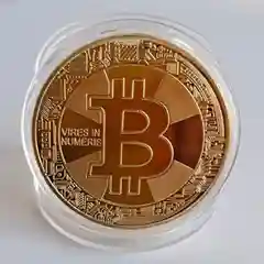 Сувенирная монета "Биткоин" цвет золотой 1 шт