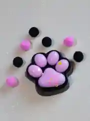 Пудровый лапка антистресс сквиш, мялка лапка, кошачья лапка жмякалка