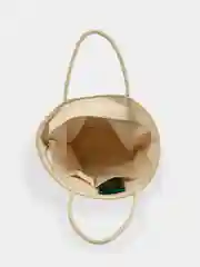 Бежевый сумка женская соломенная, корзинка плетеная