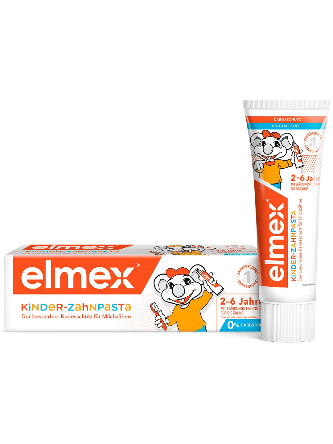 Зубная паста детская Elmex Kids защита от кариеса, для детей от 2 до 6 лет, 50 мл, 2 шт