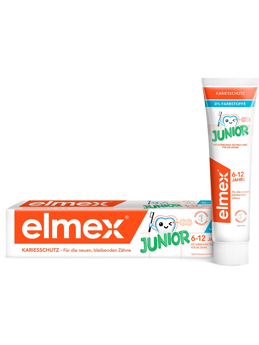 Зубная паста Elmex Защита от кариеса, 75 мл и Elmex Junior для детей от 6 до 12 лет, 75 мл