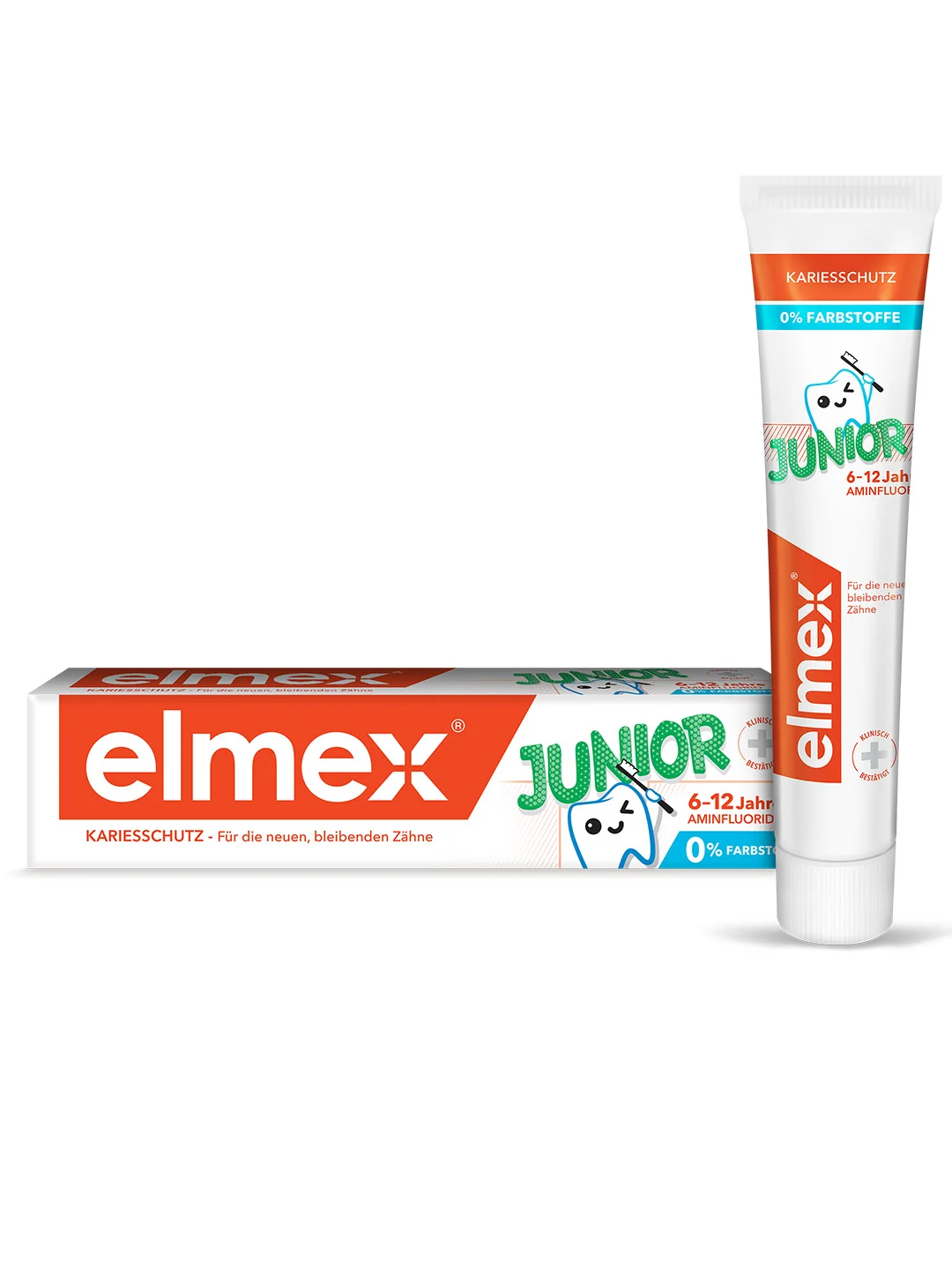 Зубная паста детская Elmex Junior защита от кариеса от 6 до 12 лет, 75 мл, 3 шт
