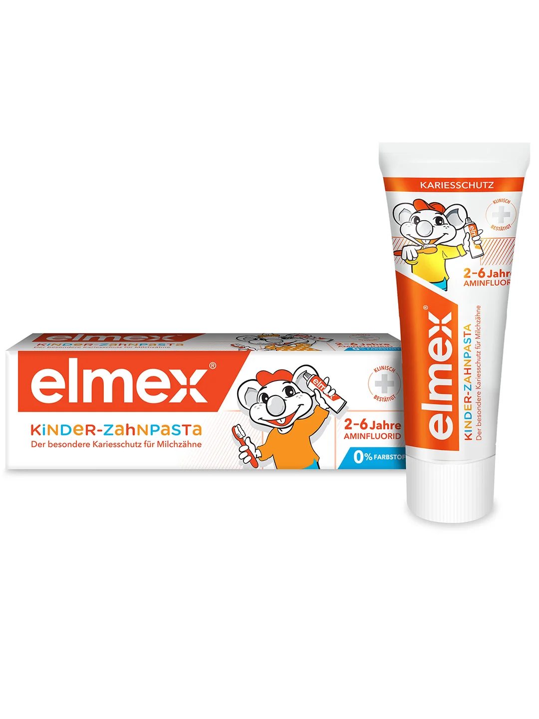 Зубная паста детская Elmex Kids защита от кариеса, для детей от 2 до 6 лет, 50 мл, 3 шт