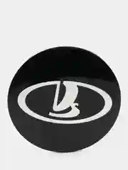 Хром наклейки на диски, колпаки LADA, изогнутые Лада, 4 штуки
