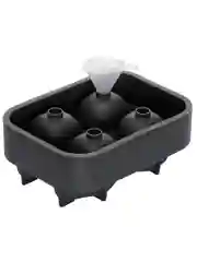 Форма для льда силиконовая Череп Ice skull 4 ячейки, с воронкой для воды
