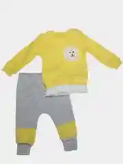 Желтый костюм двойка для девочки