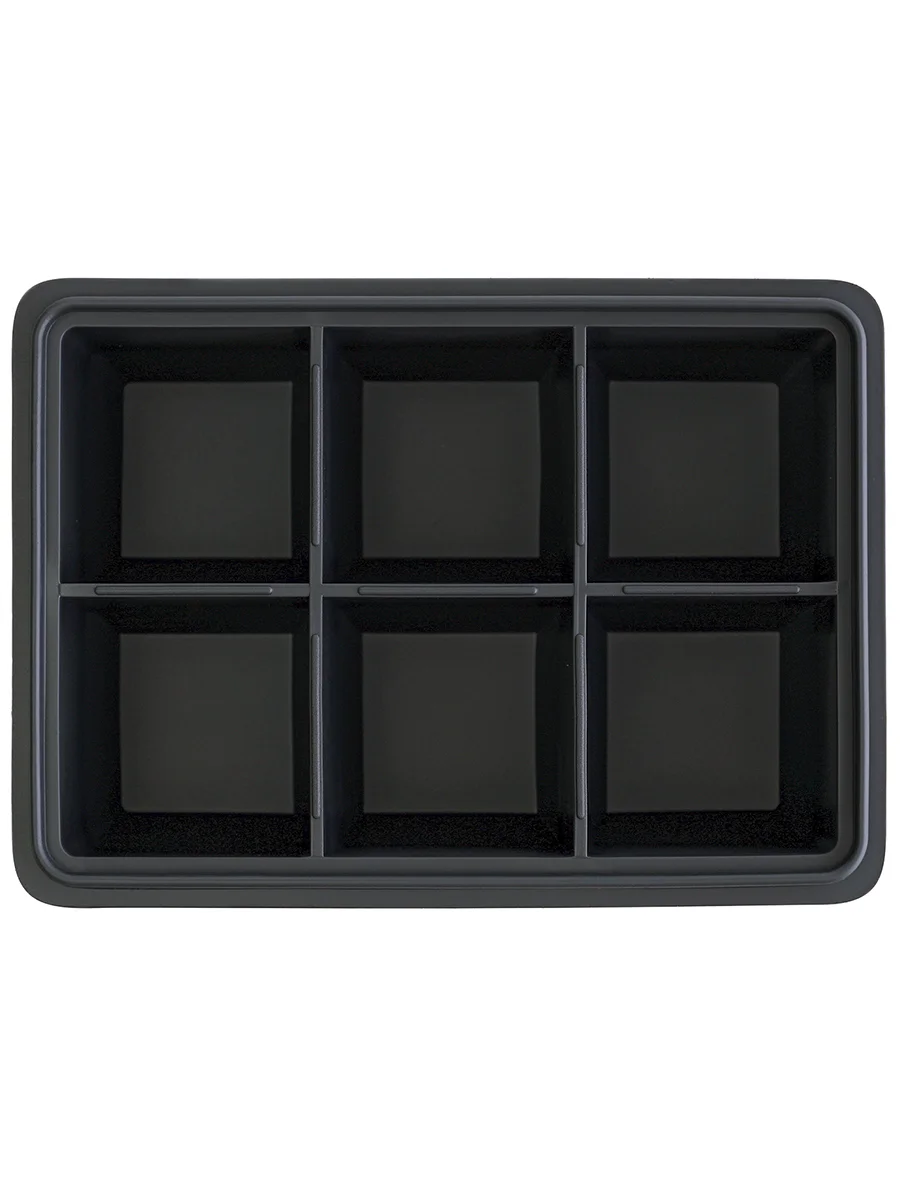 Форма для льда Куб с крышкой Ice cubes силиконовая 6 ячеек