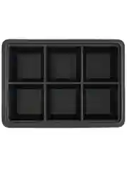 Форма для льда Куб с крышкой Ice cubes силиконовая 6 ячеек
