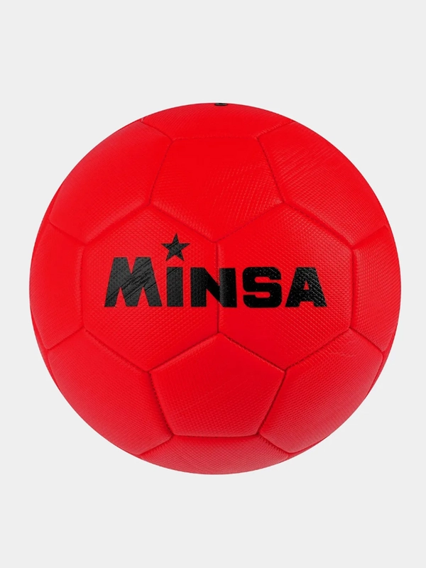 Мяч футбольный MINSA, ПВХ, машинная сшивка, размер 5