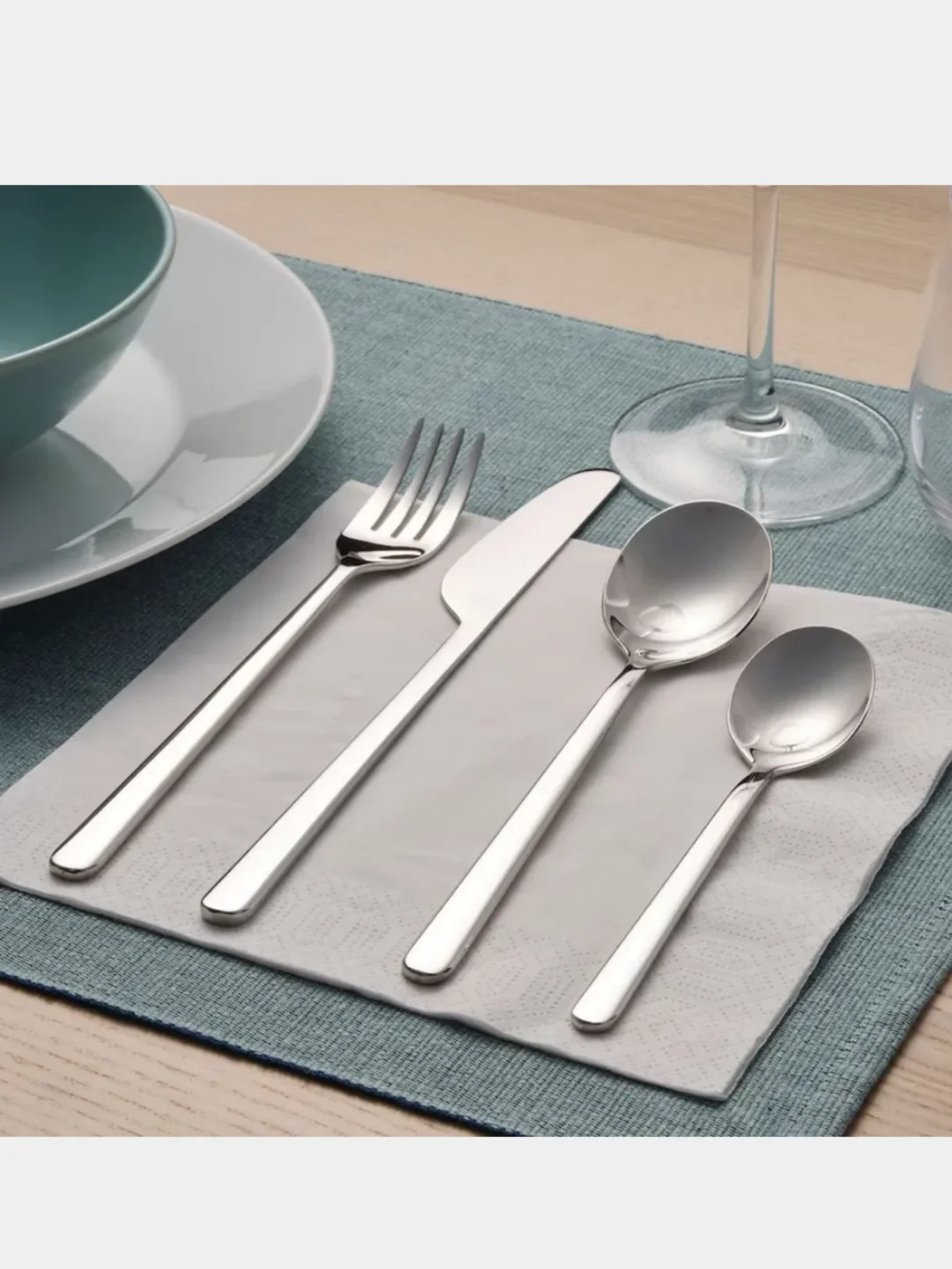 Серый набор столовых приборов IKEA: DRAGON, FORNUFT, UPPHOJD, IDENTITET, LOFTESRIK, 365+ ИКЕА
