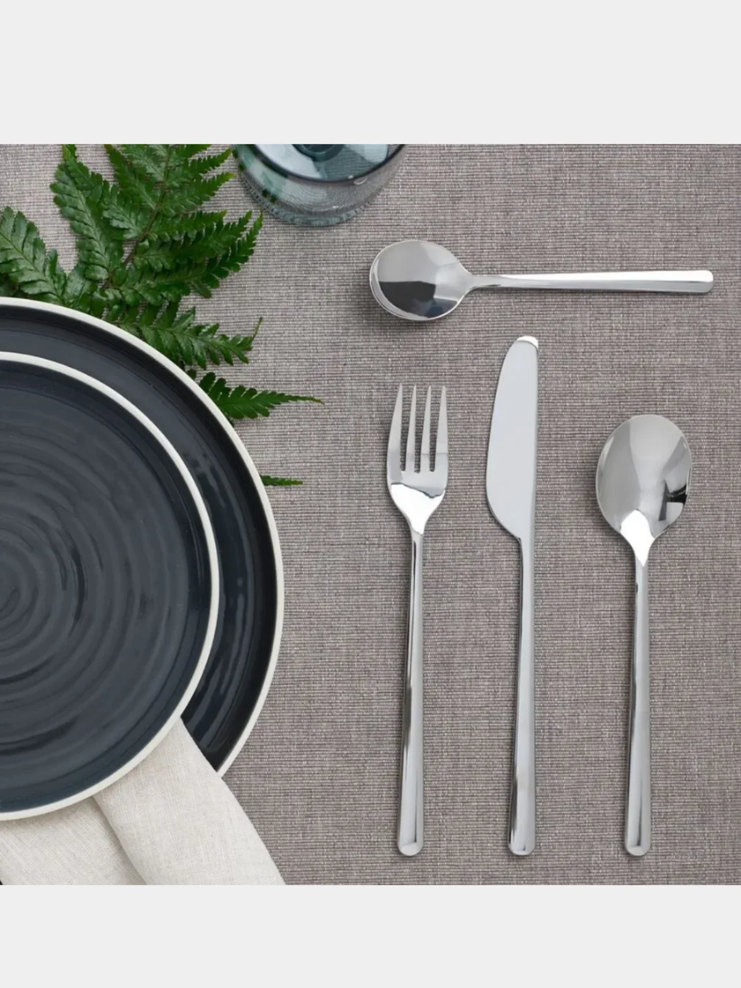 Серый набор столовых приборов IKEA: DRAGON, FORNUFT, UPPHOJD, IDENTITET, LOFTESRIK, 365+ ИКЕА