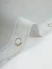 Серый штора для ванной комнаты, с кольцами, 180 х 180 см