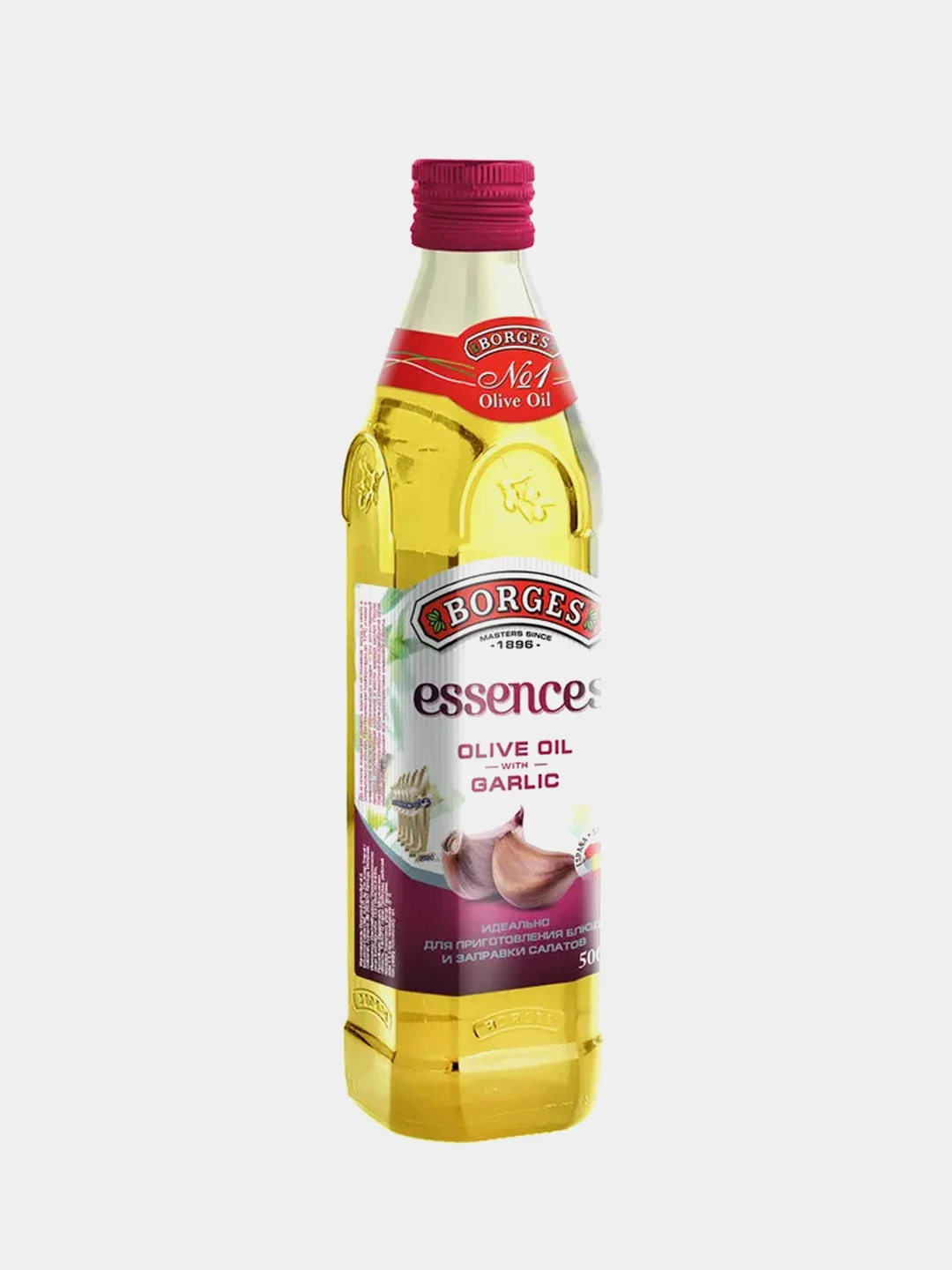 Оливковое масло BORGES Essences c ароматом чеснока, 500 мл