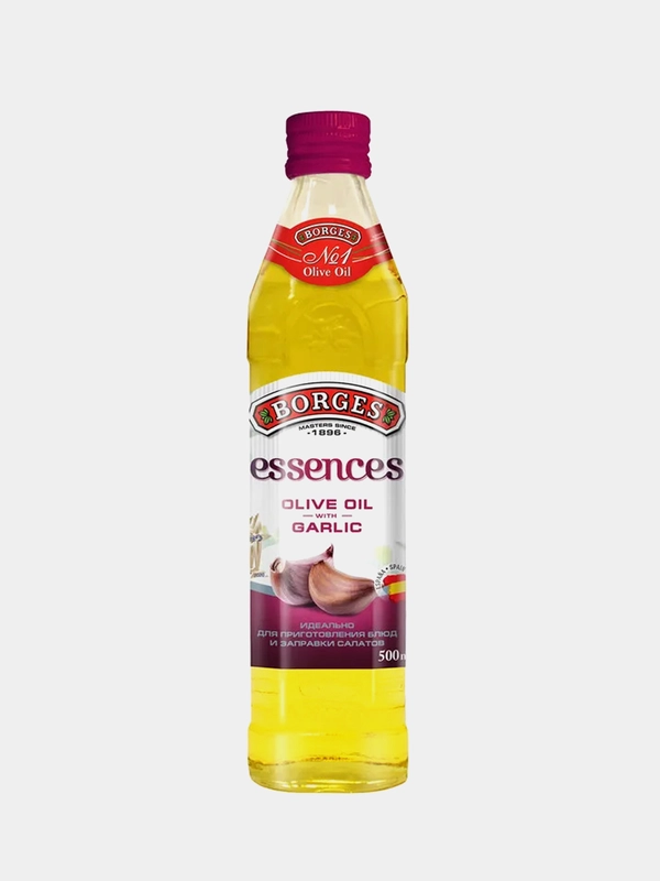 Оливковое масло BORGES Essences c ароматом чеснока, 500 мл