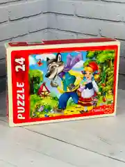 Макси картонный пазл для малышей Красная шапочка 24 сказки игра развитие моторики внимания