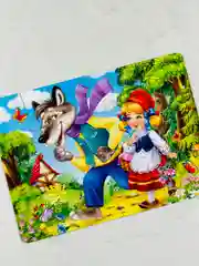 Макси картонный пазл для малышей Красная шапочка 24 сказки игра развитие моторики внимания