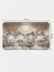 Коврик для ванной и туалета мягкий "Кото баня" (bath429876)
