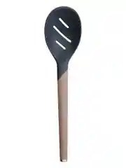 Шумовка ложка силиконовая 31 см SmartChef капучино-графит