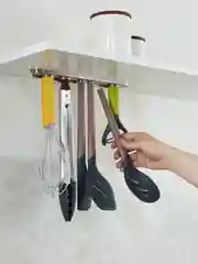 Шумовка ложка силиконовая 31 см SmartChef капучино-графит