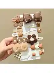 Песочный хаки заколки для волос, детские, для девочки